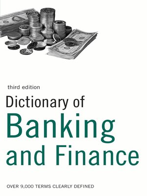 cover image of Dictionary of Banking and Finance